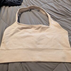 Women's Cream Halter Bralette
